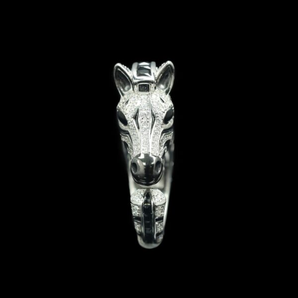#190 Fashionable, high-end and elegant Zebra-shaped ring - Image 2