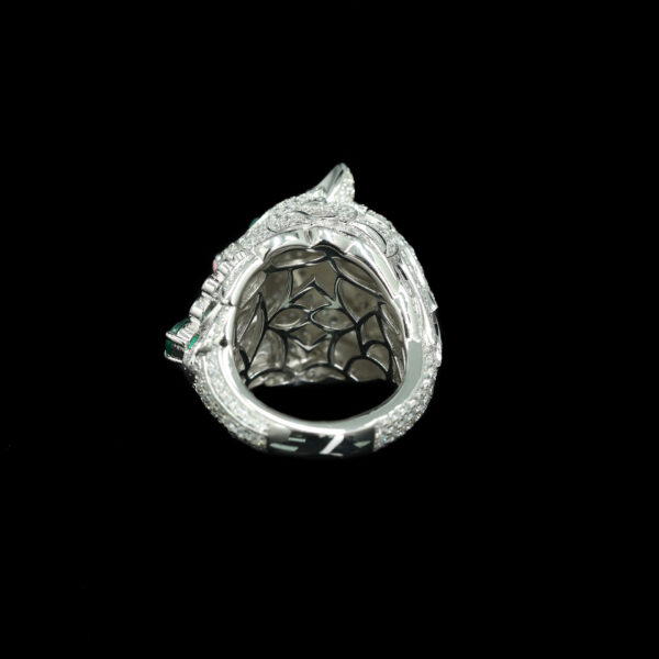 #189 Fashionable, high-end and elegant green cat-shaped ring - Image 3