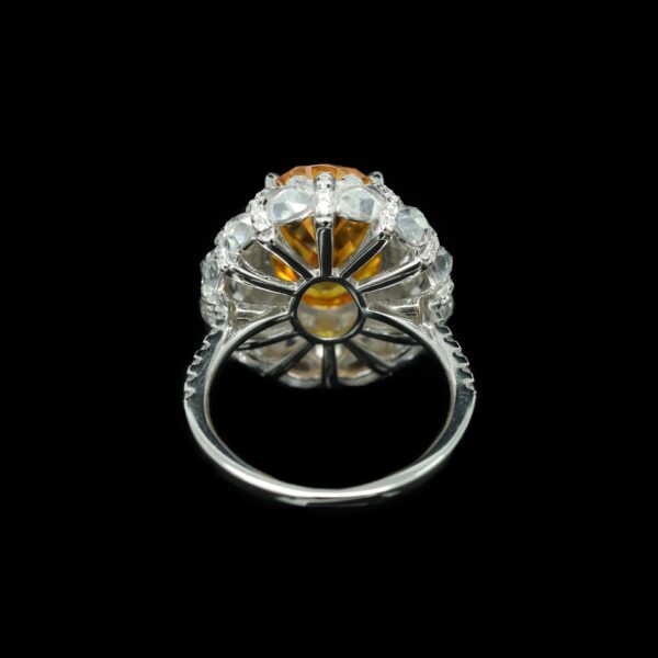 #255 Fashionable and high-end 925 silver niche design oval girls' ring - Image 3