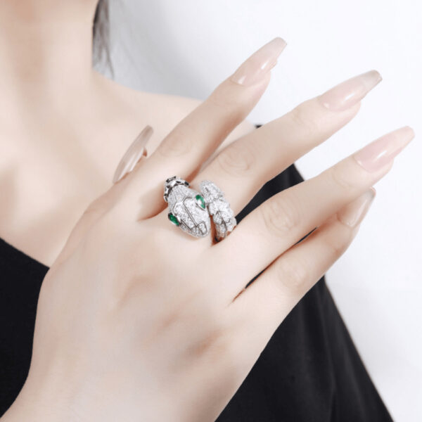 #236 Stylish and high-end 925 silver exquisite and versatile girls' ring - Image 5