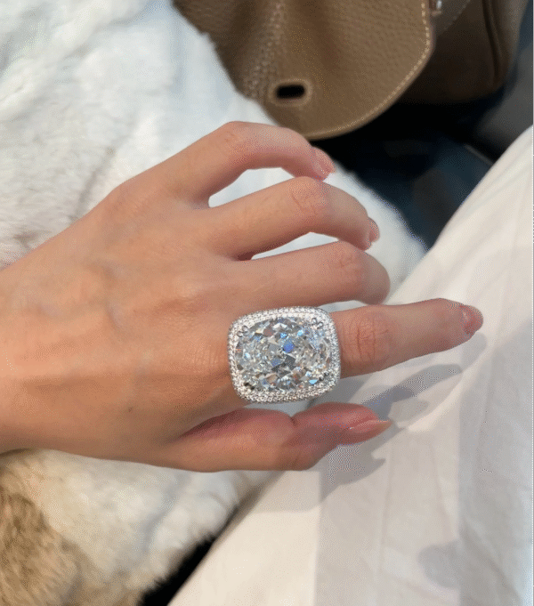 #225 S925 Silver Fashion High-end 40ct Banquet Wedding Ring