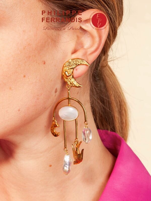 #310 Stylish and High-end Retro Gold Baroque earrings - Image 4