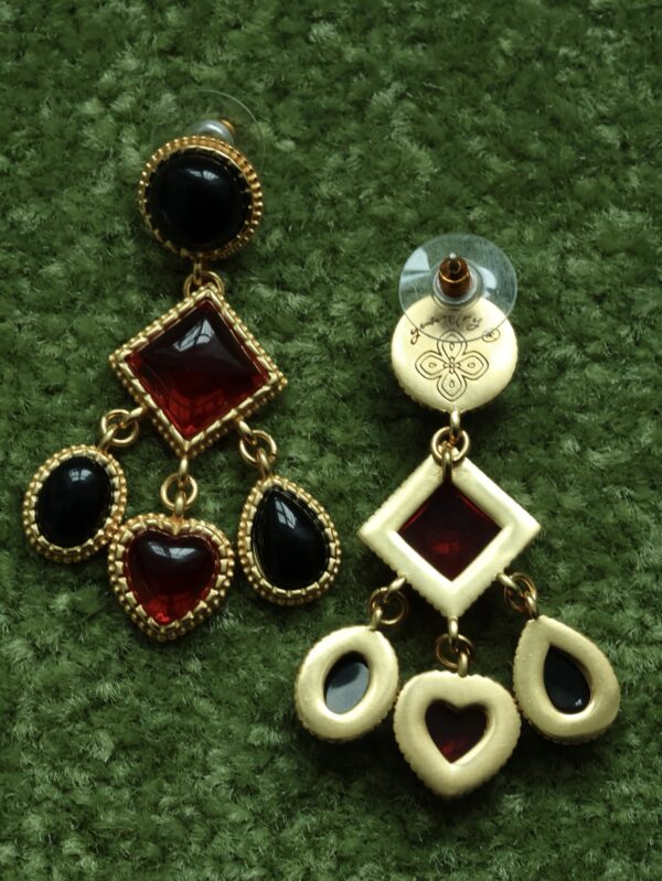 #316 Retro and High-end glass earrings - Image 5