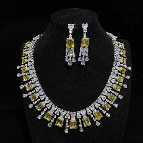 #229 10*12mm Women's Necklace - 925 Silver - 6ct - Evening Wear - Ladies Necklace - Image 2
