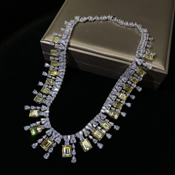 #229 10*12mm Women's Necklace - 925 Silver - 6ct - Evening Wear - Ladies Necklace - Image 7
