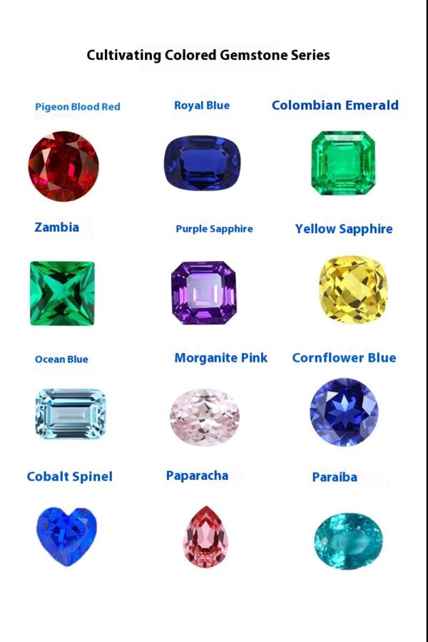 375#20.2 carats Laboratory cultivation of sapphire, royal blue ribbon, cotton wool, sapphire, natural cutting surface, bare stone - Image 7