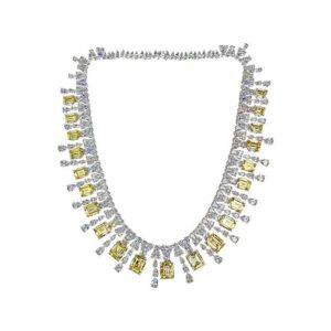 #229 10*12mm Women's Necklace - 925 Silver - 6ct - Evening Wear - Ladies Necklace