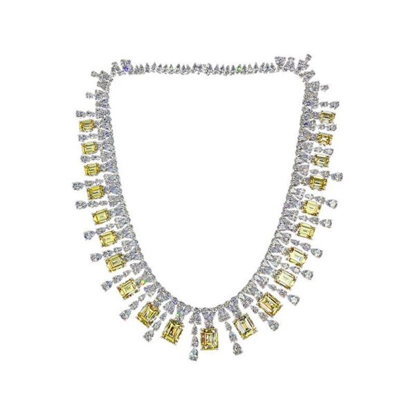 #229 10*12mm Women's Necklace - 925 Silver - 6ct - Evening Wear - Ladies Necklace