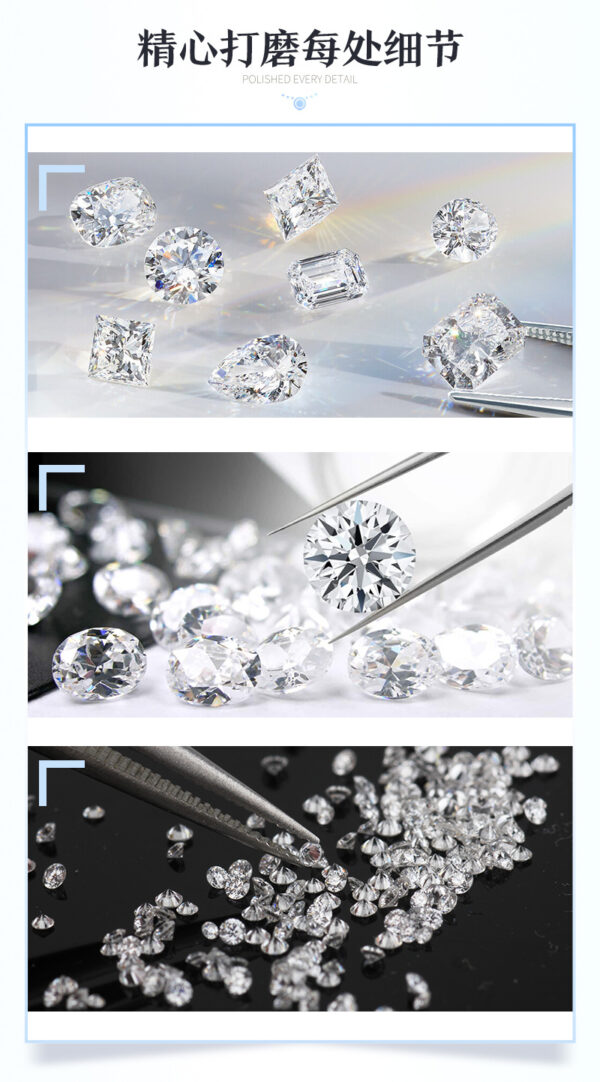 43# 10-carat lab-grown diamond, CVD non-color-changing laboratory lab-grown diamond - Image 6