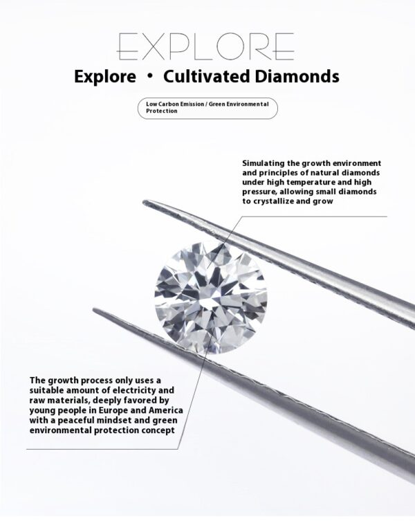 40# lab-grown diamond, oval egg-shaped rough diamond, CVD/HPHT/IGI - Image 11