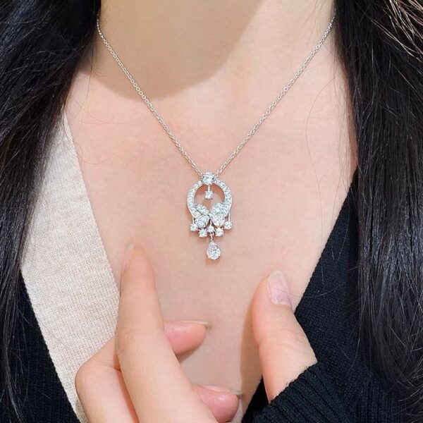 #280 New S925 Silver Butterfly Necklace and Earrings - Image 6