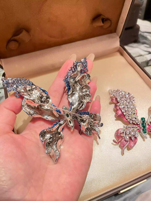 #225 S925 Silver Fashion High-Class Butterfly Brooch - Image 4