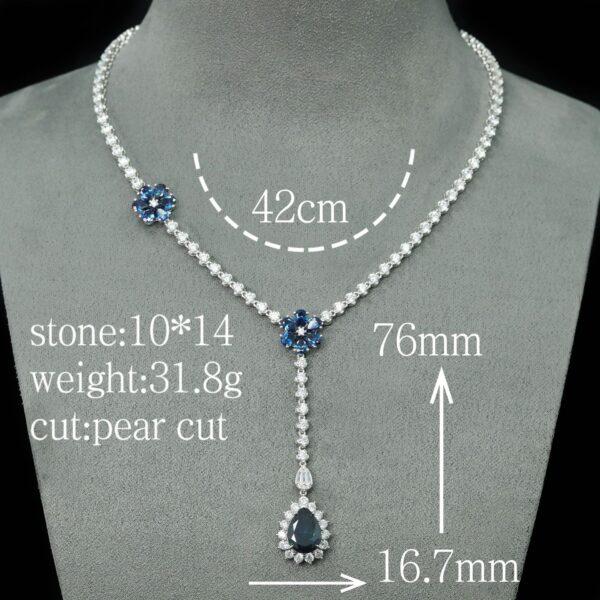 #168 Pendant chains All 925 necklaces are versatile long necklaces for girls - Image 4