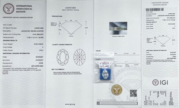 38# 7.05 carat VS1 clarity, pink Asche lab-grown diamond, lab-grown diamond - Image 18