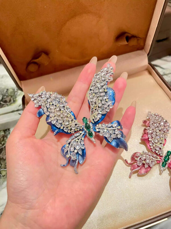 #225 S925 Silver Fashion High-Class Butterfly Brooch - Image 5
