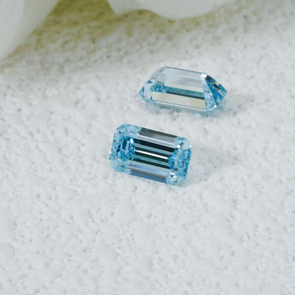 46# 5.0-5.99CT blue lab-grown diamond rose-cut lab-grown diamond - Image 5