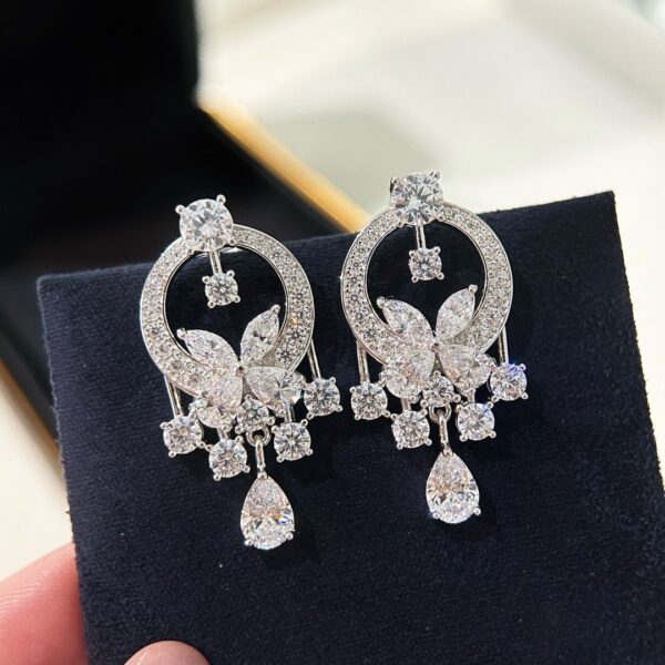 #280 New S925 Silver Butterfly Necklace and Earrings - Image 11