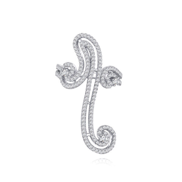 #200 S925 Silver ring Exaggerated Ring for girls
