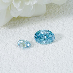 46# 5.0-5.99CT blue lab-grown diamond rose-cut lab-grown diamond