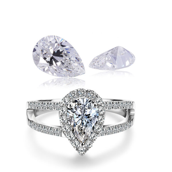 48# 3.08CT+E+VVS2 Pear-shaped IGI certified laboratory-grown diamond - Image 2