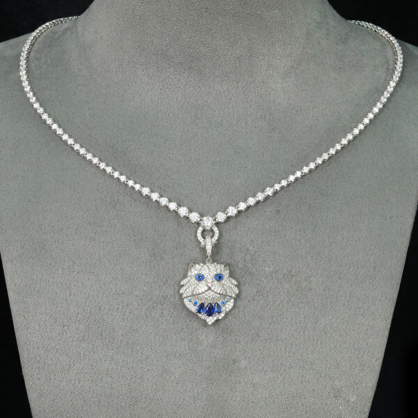 #171 Cute cartoon cat-shaped Pendant necklace - Image 2