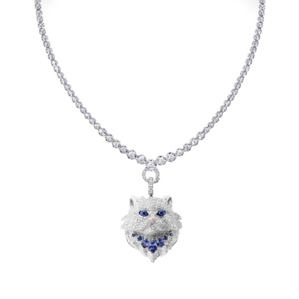 #171 Cute cartoon cat-shaped Pendant necklace