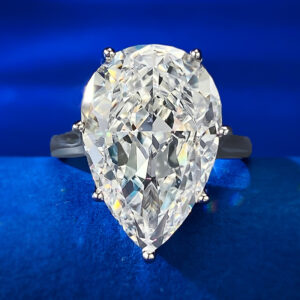 #297 New S925 Silver 8ct Geometric High-Carbon Diamond 12*18mm Women's Wedding Ring