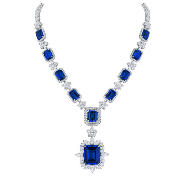 #216 S925 silver laboratory-grown emerald necklace. Main stone: 33.6 carats - Image 6