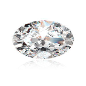 40# lab-grown diamond, oval egg-shaped rough diamond, CVD/HPHT/IGI