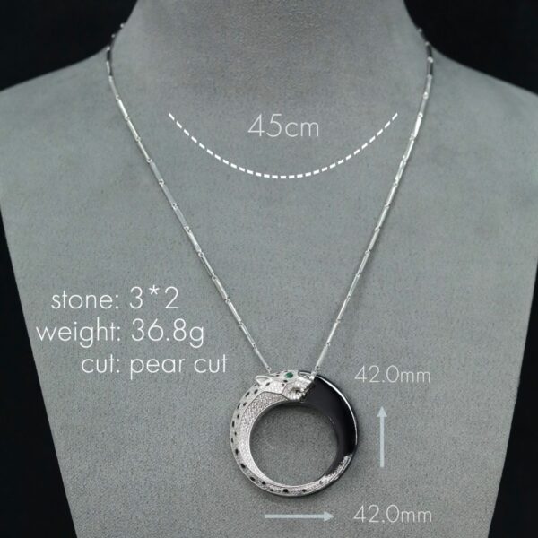 #170 Pendant chain, all 925 silver gold-plated necklaces, versatile girls' necklaces - Image 3