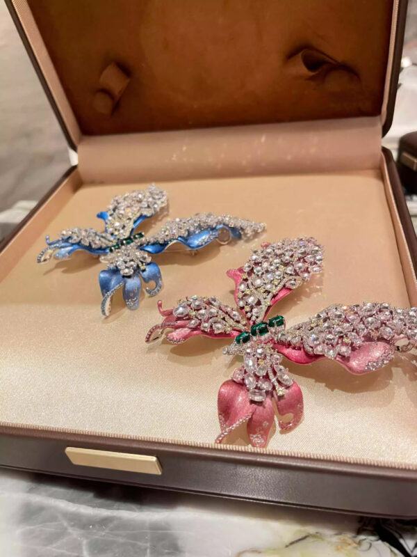 #225 S925 Silver Fashion High-Class Butterfly Brooch - Image 6