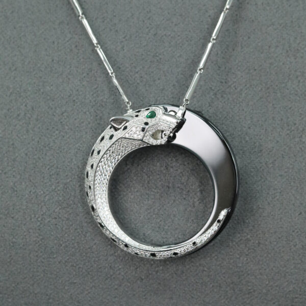 #170 Pendant chain, all 925 silver gold-plated necklaces, versatile girls' necklaces - Image 4