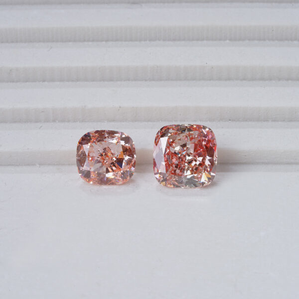 39# 8.5 Large carat deep pink diamond, laboratory-grown IGI diamond, fat square cushion-shaped grown diamond - Image 3