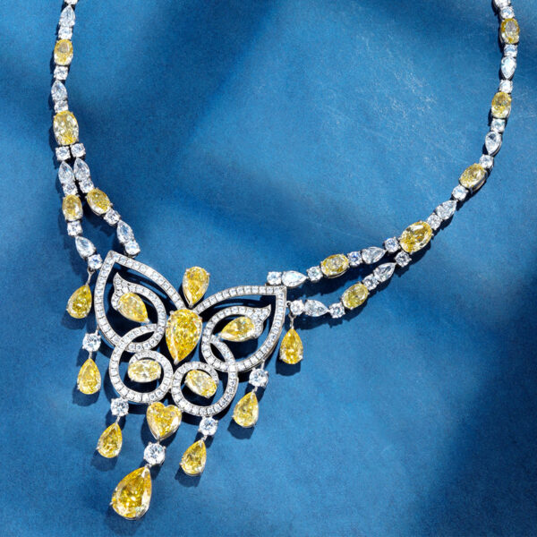 364# S925 silver laboratory-grown diamond women's evening party butterfly necklace - Image 6