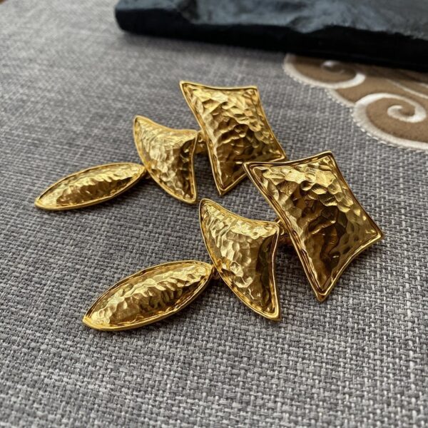327#European and American retro geometric design fashionable ear clip temperament long sweeping shoulder earrings vintage earrings - Image 2
