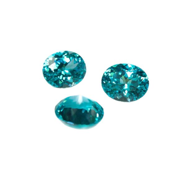 378#8-carat laboratory cultivated Paraiba bare stone wholesale with complete specifications - Image 5