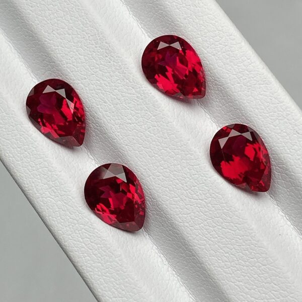 7.7 carat hydrothermal method cultivation of ruby spot wholesale cultivation of pigeon blood ruby jewelry bare stone - Image 8