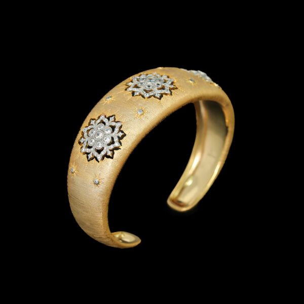 319#925 silver plated 24k gold bracelet with high carbon diamond wire drawing technology, luxurious and versatile jewelry for girls - Image 4