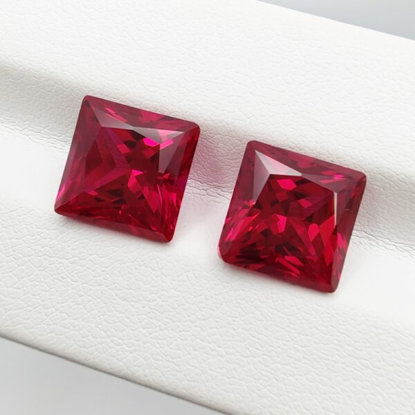 7.7 carat hydrothermal method cultivation of ruby spot wholesale cultivation of pigeon blood ruby jewelry bare stone - Image 5
