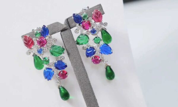 379#Monet's Garden Design Fruit Bag Jewelry S925 Silver Gold Plated High Carbon Diamond High Customization Fashion Light Luxury Versatile Jewelry - Image 13