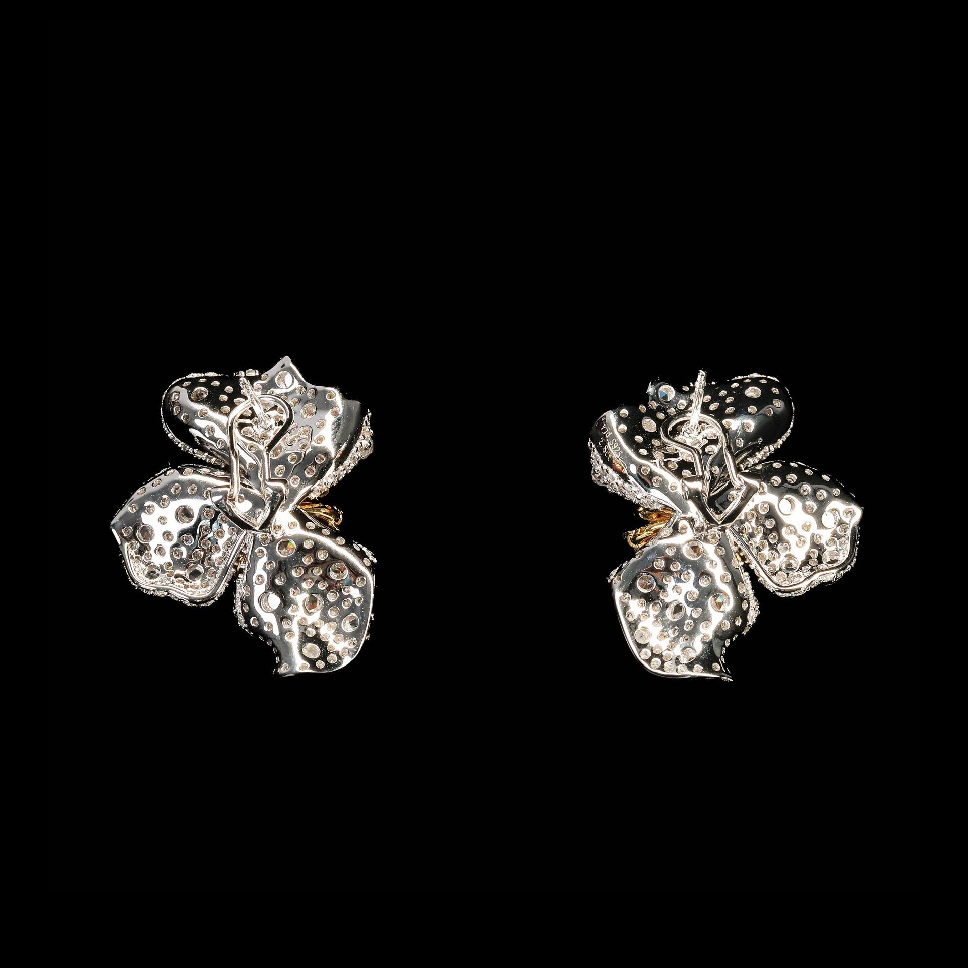 405#925 silver gold-plated earrings with high carbon diamonds, conch beads, butterflies, high-end fashion jewelry, exquisite girl earrings - Image 4