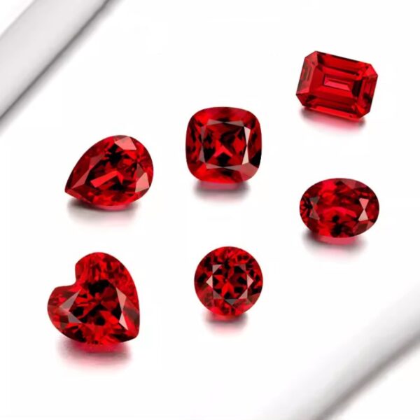 7.7 carat hydrothermal method cultivation of ruby spot wholesale cultivation of pigeon blood ruby jewelry bare stone - Image 4