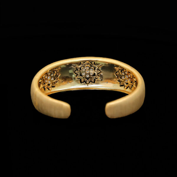 319#925 silver plated 24k gold bracelet with high carbon diamond wire drawing technology, luxurious and versatile jewelry for girls - Image 3