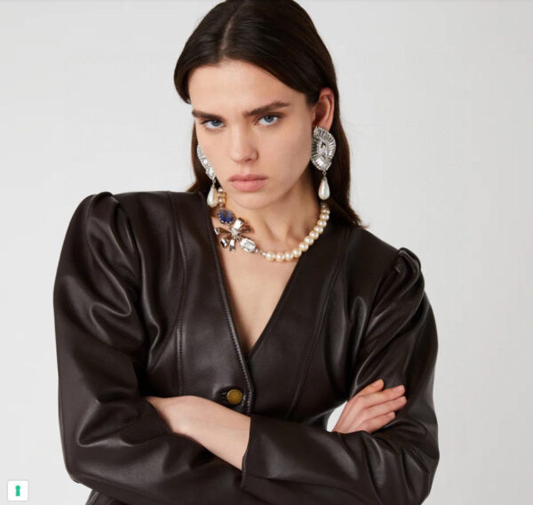 436#Fashionable new ear clip, European and American light luxury style, high-end feeling, rhinestone earrings, stage versatile accessories, women's earrings - Image 8