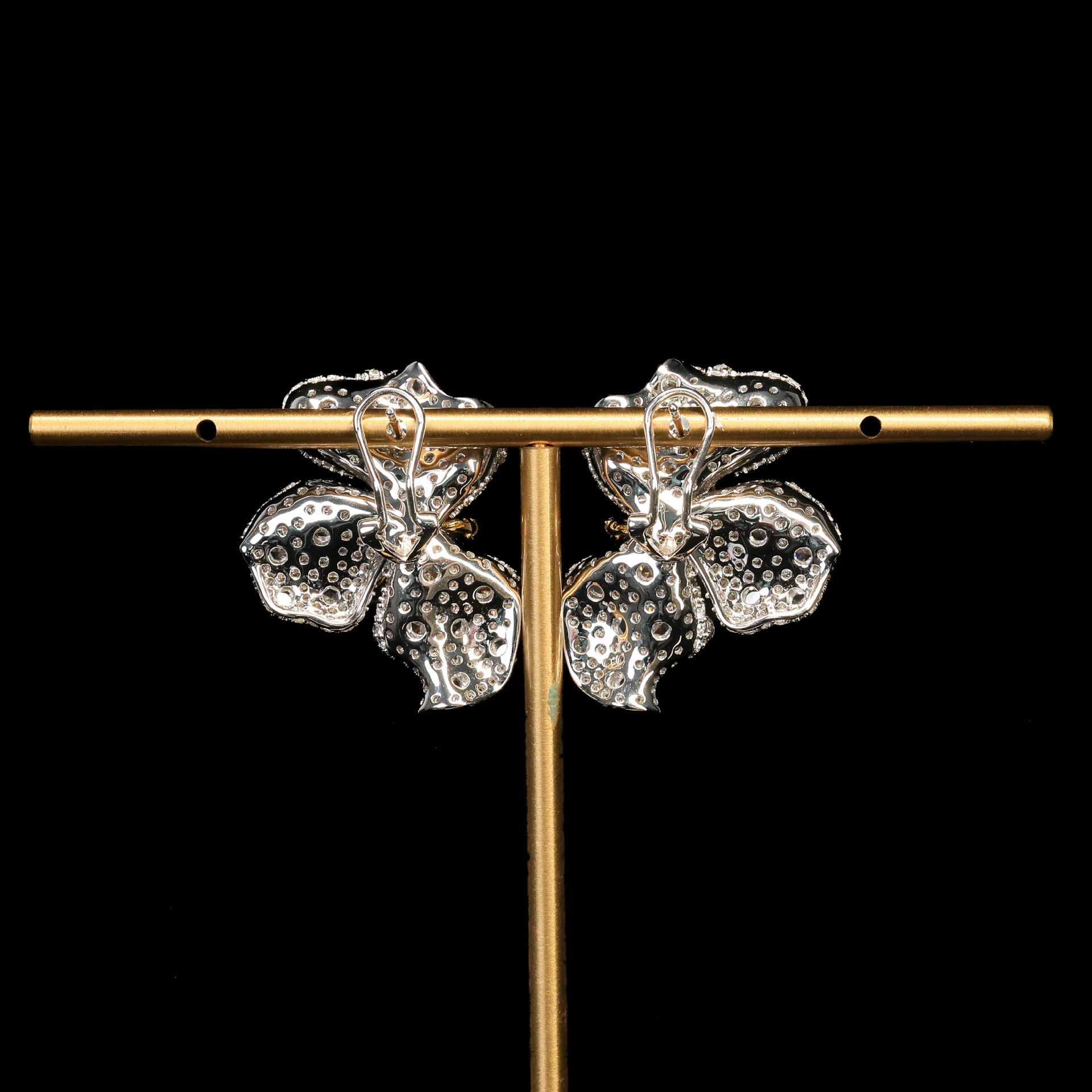 405#925 silver gold-plated earrings with high carbon diamonds, conch beads, butterflies, high-end fashion jewelry, exquisite girl earrings - Image 6