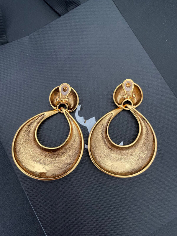 440666#European and American Copper Plated 18K Gold Fashion Geometric Earrings High Customization Geometric Design Ear Accessories Wholesale - Image 9