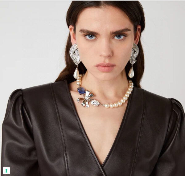 436#Fashionable new ear clip, European and American light luxury style, high-end feeling, rhinestone earrings, stage versatile accessories, women's earrings - Image 10