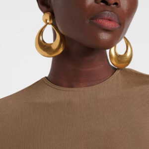 440666#European and American Copper Plated 18K Gold Fashion Geometric Earrings High Customization Geometric Design Ear Accessories Wholesale
