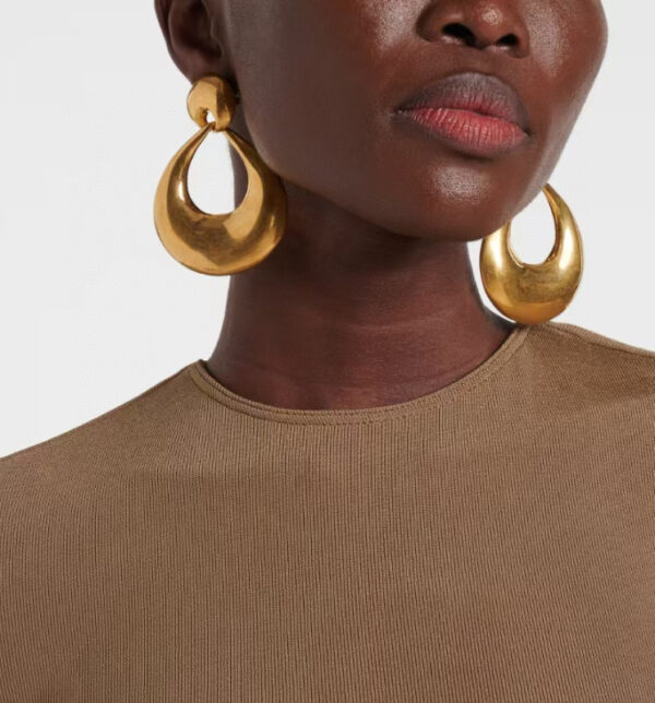 440666#European and American Copper Plated 18K Gold Fashion Geometric Earrings High Customization Geometric Design Ear Accessories Wholesale
