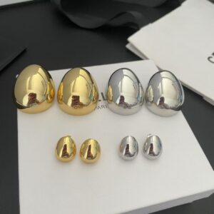 #457 Retro and Fashionable Limited Edition Designer Earrings with Unique Semi-Circular Design